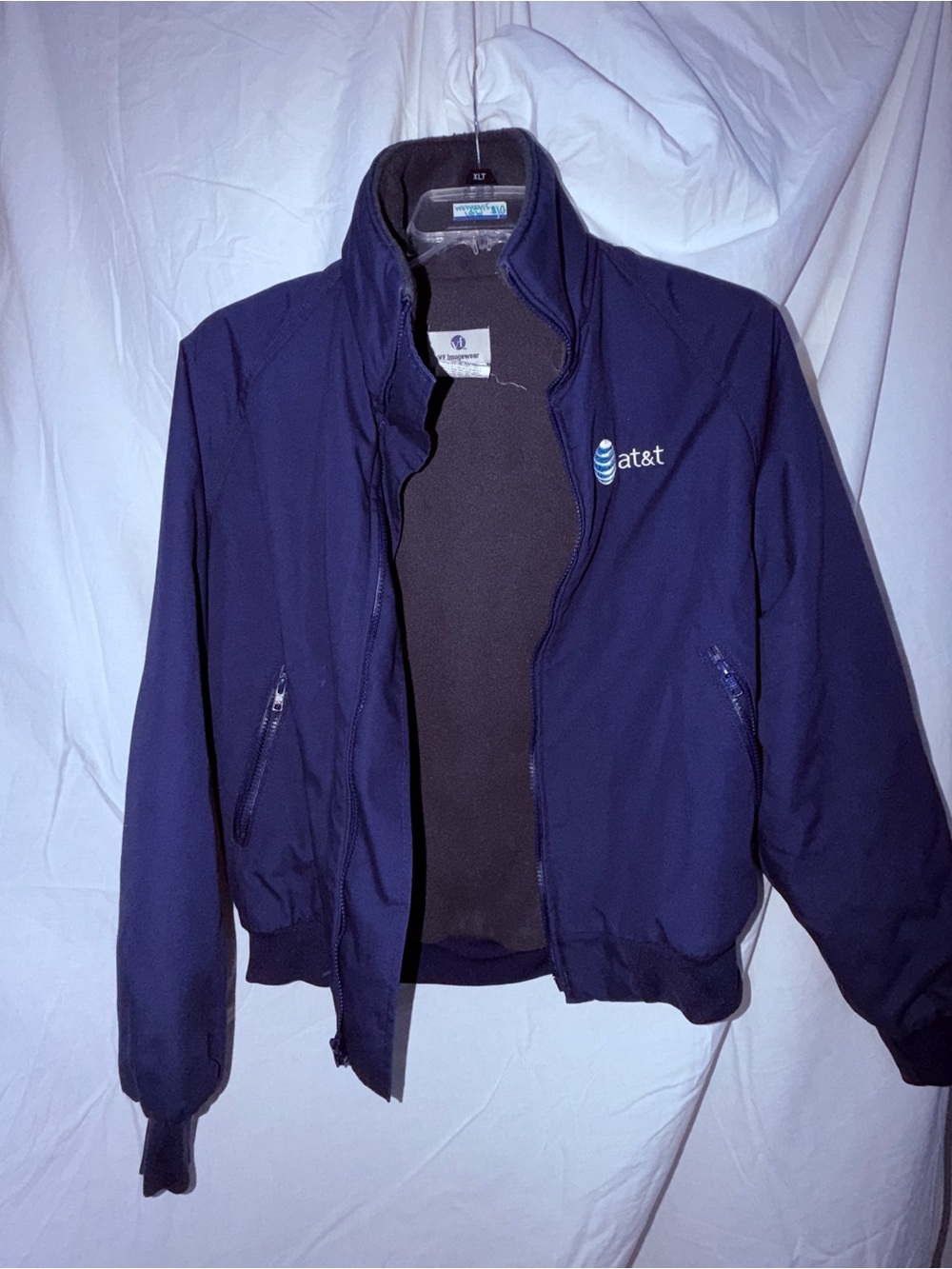 AT&T Navy Bomber Jacket - Men's Classic Workwear